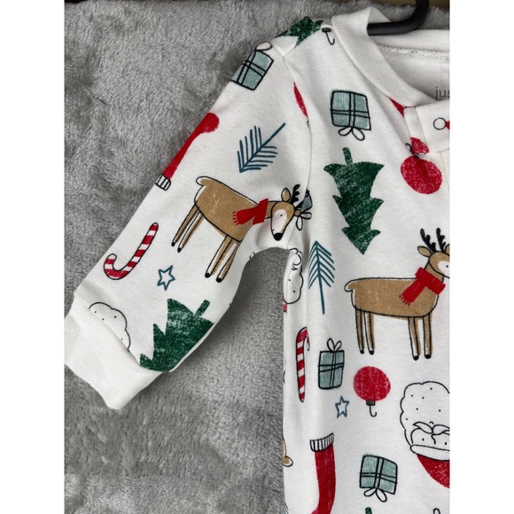 Just One You by Carters Baby Boys Girls Christmas Reindeer Pajamas 3M - Picture 4 of 9